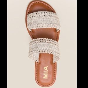 MIA Two Strap Crochet Sandal